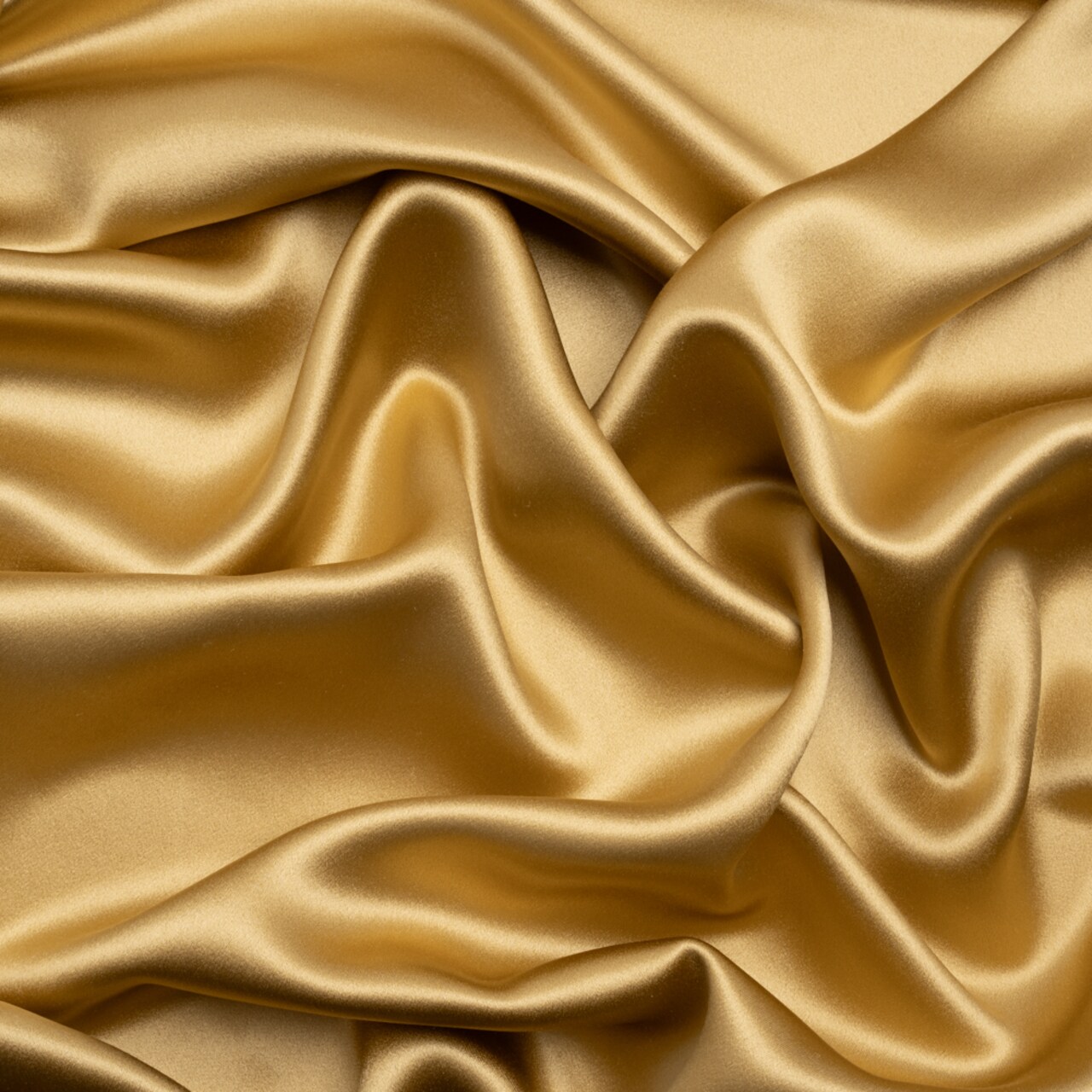 1 Yard Gold Silk Crepe Back Satin Smooth Solid Luxury Designer Fabric 44 inch Width